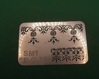 12th scale dolls house    Stencil for decorating By Iron works and BCM   IRSM1