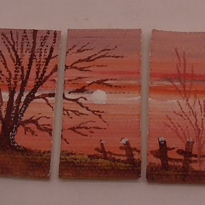 1/12th Dolls House Miniatures Triptych Painting   PIC31