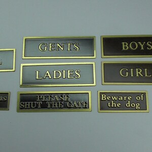 12th scale Signs  Choose which sign you require  by Ironwork    IRSign