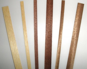 Craft Timber Mahogany 0.6mm x 12mm x 305mm strip 20pcs
