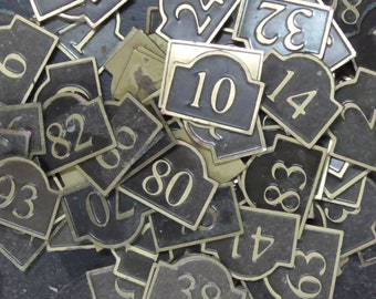 12th scale House Number   by Ironwork and Black Country miniatures. Black    IRBHN