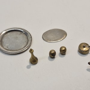 1/12 scale Dolls House miniature, Metal, Condiment Set, Miniatures, Doll House,  TT37