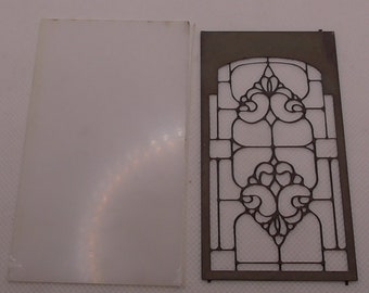 12th scale   Lead Light windows  Including perspex     by Ironwork    IRLWP2