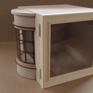 1/12 scale Room Box  Bow window  and Glazed picture frame opening.  Kit