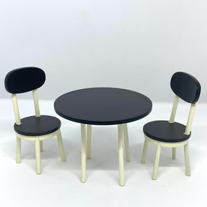 1/12 Scale Dolls house Retro Table & 2 chairs RET01