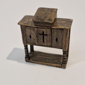 1/24 scale Dolls House Wooden Church Furniture   Artisan made  TN20