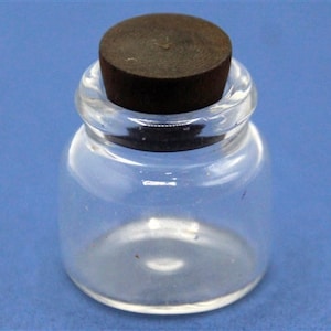 Miniature maison de poupées à l'échelle 1/12 KA276 bocal en verre avec bouchon en liège
