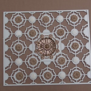 Dolls House 12th scale Very Ornate Ceiling Panel 325cm x 280cm DHD CP097