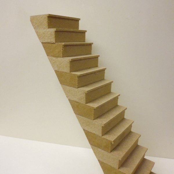 Casa de Muñecas DIY escala 1:12 KIT 14 Peldaños Escaleras DHD011