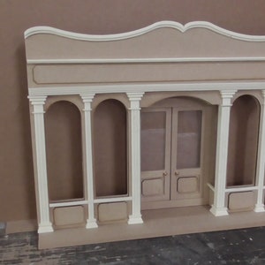 1/12 scale Dolls House Shop front unpainted DIY990