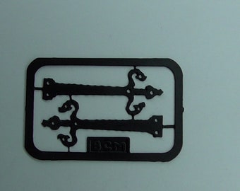 12 oder 24 falsche Türscharniere von Ironworks & Black Country Miniatures IRTH3