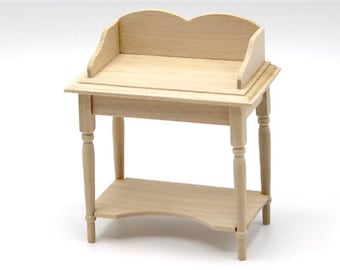 Dolls House Direkt 1:12 Ebene Holz Waschtisch BU9353