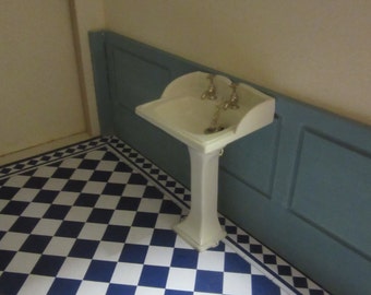 1:12 scale Victorian Pedestal Basin Kit  unpainted