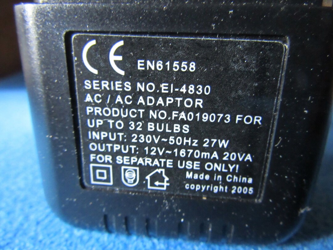 Dolls House Lighting UK TRANSFORMER 32bulb 20va12v EL188/ Etsy UK