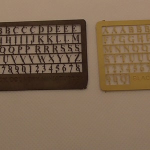 12th scale Alphabet sheet  5mm high  by Ironwork and Black Country miniatures  IRALPH
