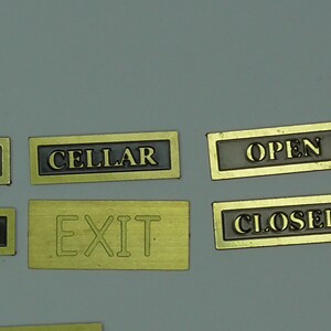 Small Scale Sign 12th Scale Small Signs Choose Which Sign You Require by Ironwork ...