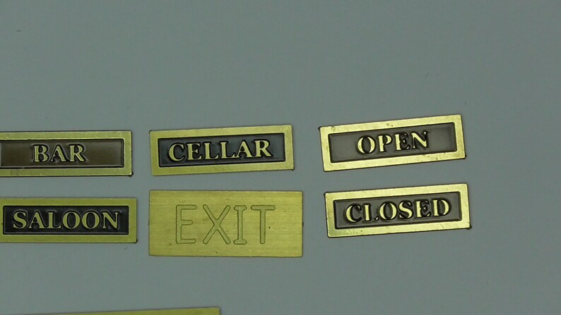 Small Scale Sign 12th Scale Small Signs Choose Which Sign You Require by Ironwork ...