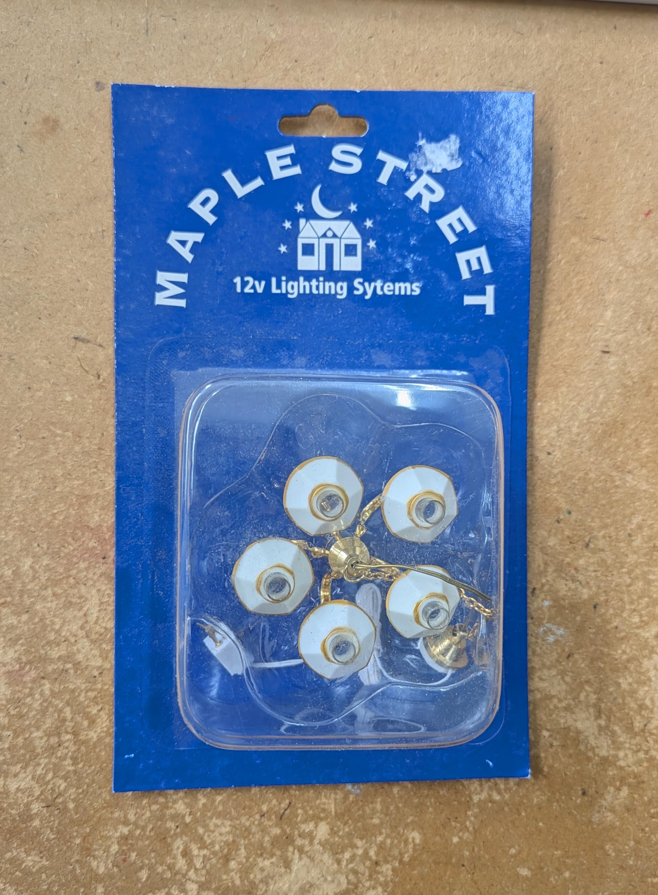 ドールハウス照明 バーゲン 12V 5 煙突/シェード シーリングライト MS5