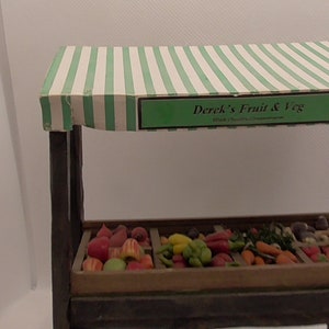 12th scale Dolls House  Fruit and Veg   Market Stand  BR61