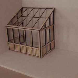 12th scale Lean-to Greenhouse Garden section   KIT   By DHD