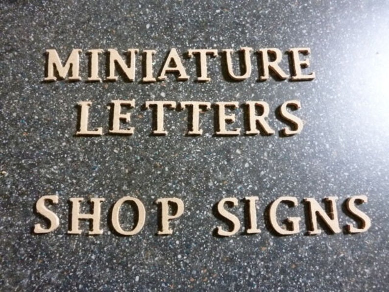 12th Scale 30mm High Mdf Letters for Shop Signs X 6 DHD980 - Etsy
