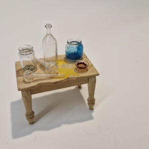 1/24 scale Dolls House Small Chemistry Table    Artisan made  TN25