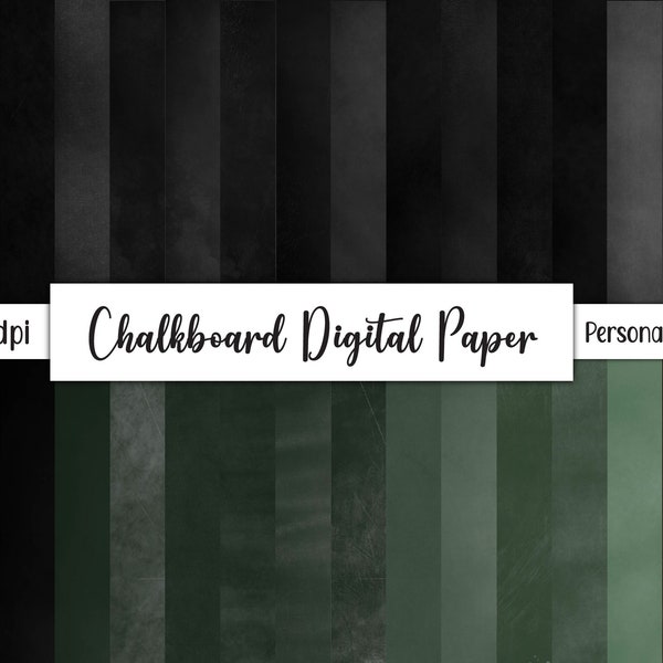 36 Extra Large Chalkboard Texture Digital Papers -- 20 x 20 inches, 300 DPI, 6000x6000 Pixels -- PNG files -- Commercial Use