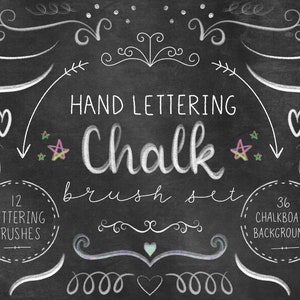 Art Handlettering Typography On Chalkboard Stock Illustration - Download  Image Now - Chalk - Art Equipment, Chalk Drawing, Chalkboard - Visual Aid -  iStock