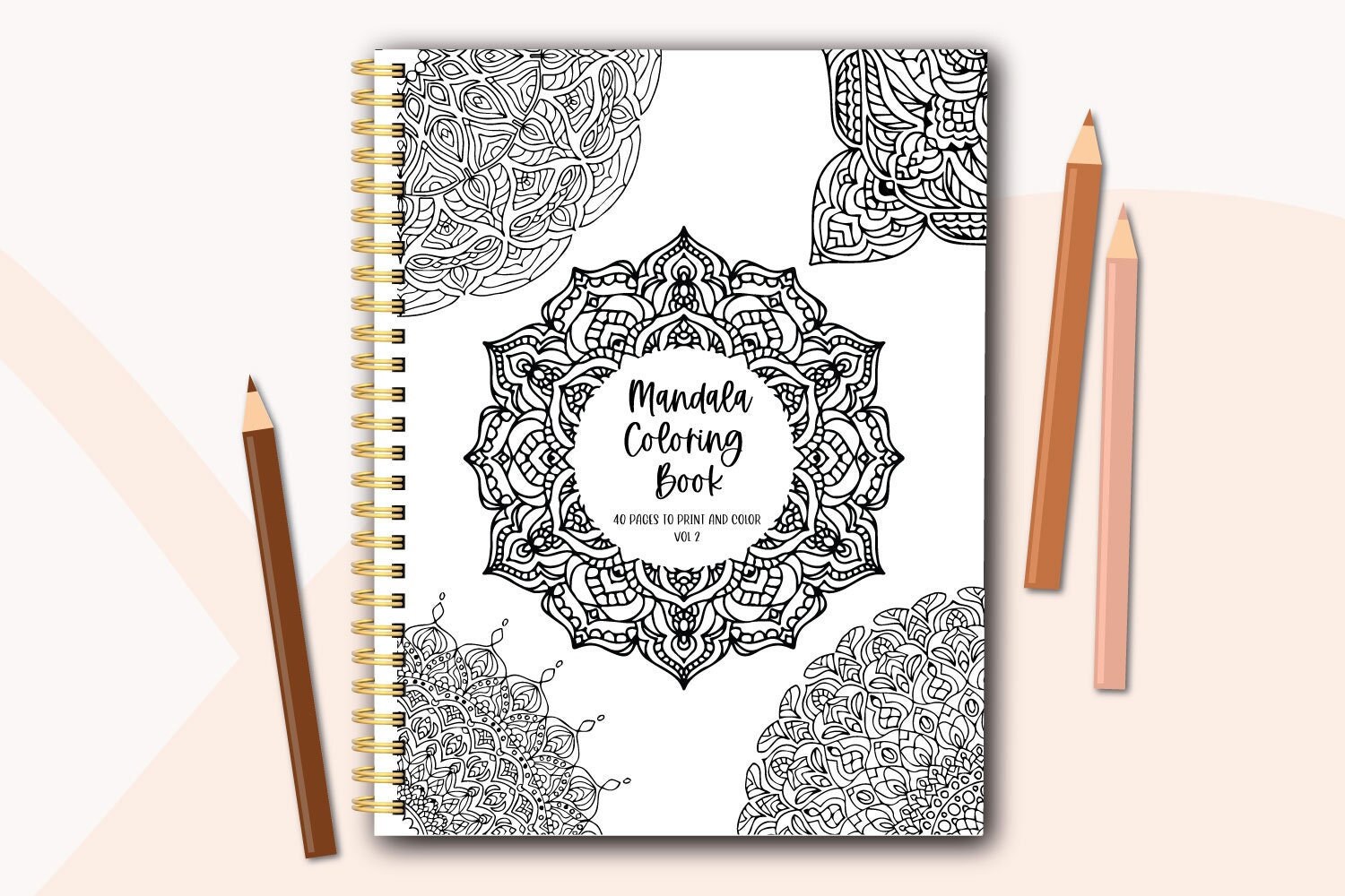 VOLUME 2 Mandala Coloring Book for Adults - Instant Download - PDF 30 ...