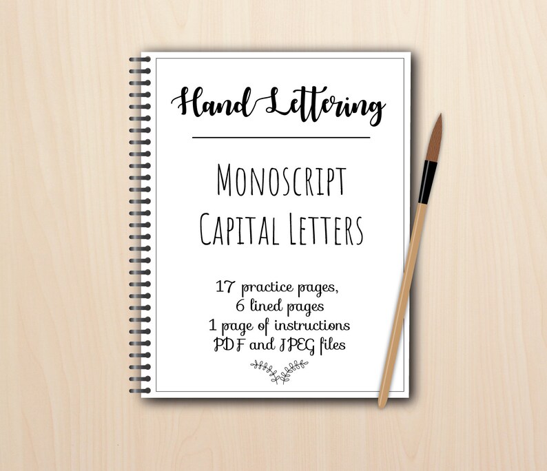 Monoscript Monoline Oklahoma City Mall Outlet sale feature Capital Letters hand worksheets lettering pd