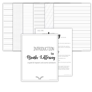 Hand Lettering Worksheets Planner and Bullet Journal Words - Pdf and ...