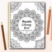 Mandala Coloring Book for adults - Instant Download - PDF 40 Pages to print and color