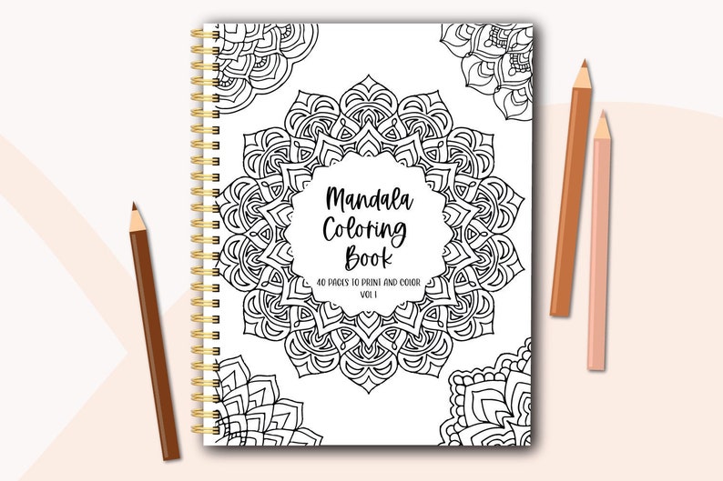 Mandala Coloring Book for adults - Instant Download - PDF 40 Pages to print and color 