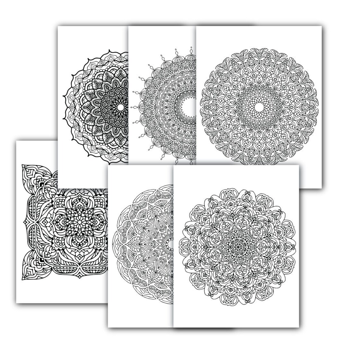 VOLUME 2 Mandala Coloring Book for Adults - Instant Download - PDF 30 ...