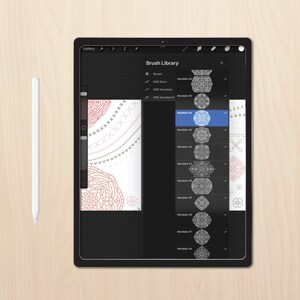 Procreate Brush Set -- 114 Mandala Designs -- Mandala Maker Kit ...