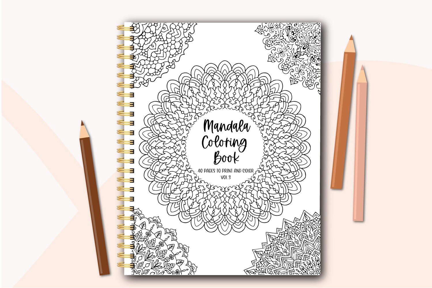 Volume 3 Mandala Coloring Book for Adults - Instant Download - PDF 30 ...