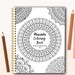 Volume 4 Mandala Coloring Book for Adults Instant Download PDF 30 Pages ...