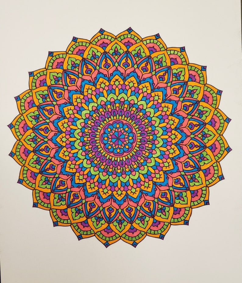 Special Edition Mandala Coloring Book for adults Instant Download Double Issue PDF 60 Pages to print and color image 7