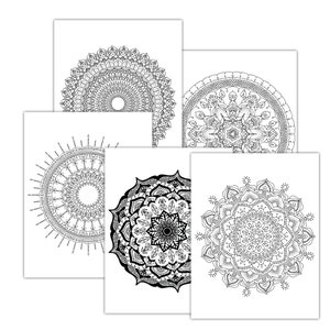 Volume 3 Mandala Coloring Book for Adults - Instant Download - PDF 30 ...
