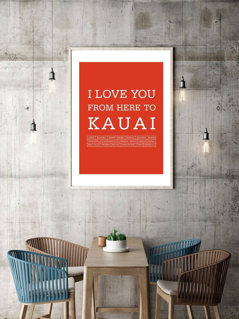 Kauai Art Print Hawaiian Islands Wall Decor - Hawaii Islands Wall Art Kauai Art Print Hawaiian Islands Wall Decor - Hawaii Islands Wall Art