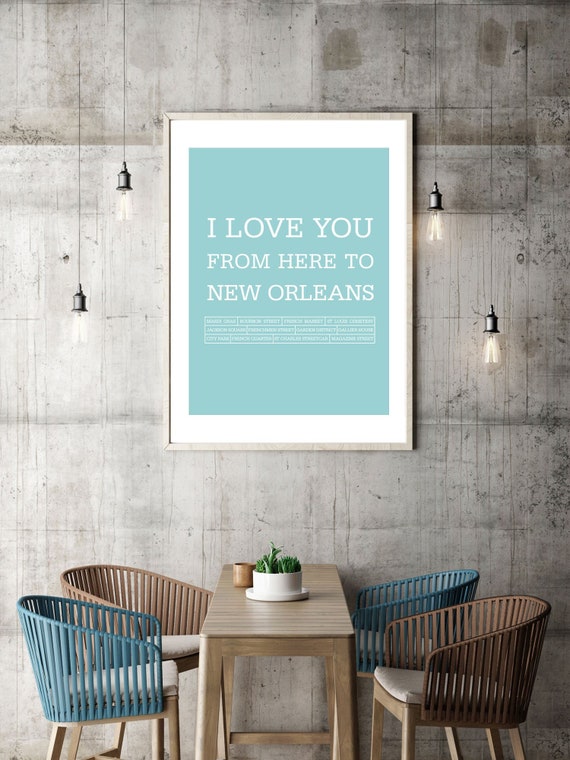 Master Bedroom Decor New Orleans Art Poster Etsy