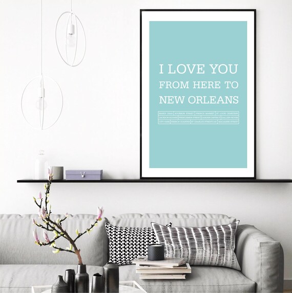 Master Bedroom Decor New Orleans Art Poster