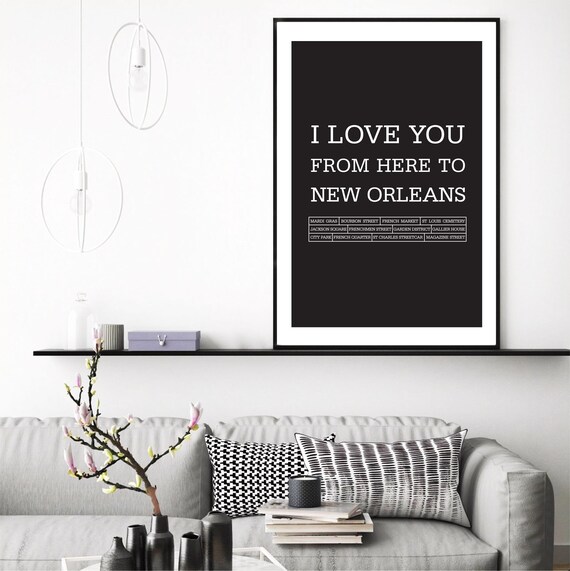 Bedroom Decor Ideas New Orleans Art Poster Etsy