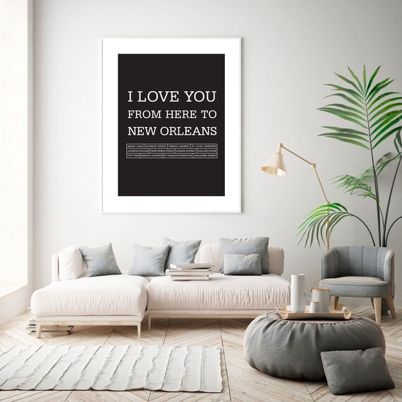 Bedroom Decor Ideas New Orleans Art Poster