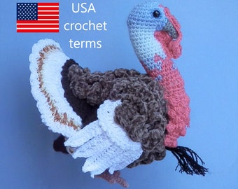 Turkey DIGITAL Crochet Pattern Written in English Language with USA terms Original Design