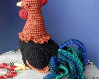 Coq/coq au crochet PATTERN USA Conditions-Anglais, téléchargement