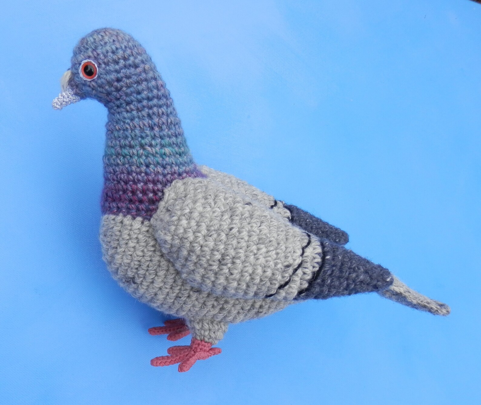 PIGEON. Crochet Amigurumi. Made to order Etsy