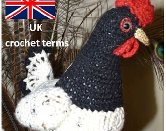 Chicken DIGITAL CROCHET Pattern (UK terms) English language