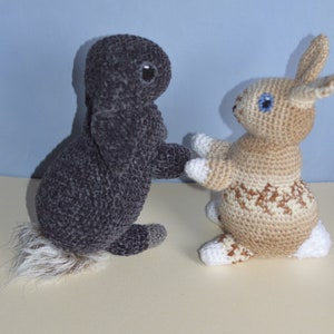 Bunny Crochet PATTERN. UK terms & English Language