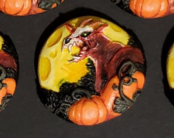 Spooky Goat Monster Magnet - Decorative Halloween Magnet